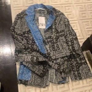 Zara Bandanna Blazer